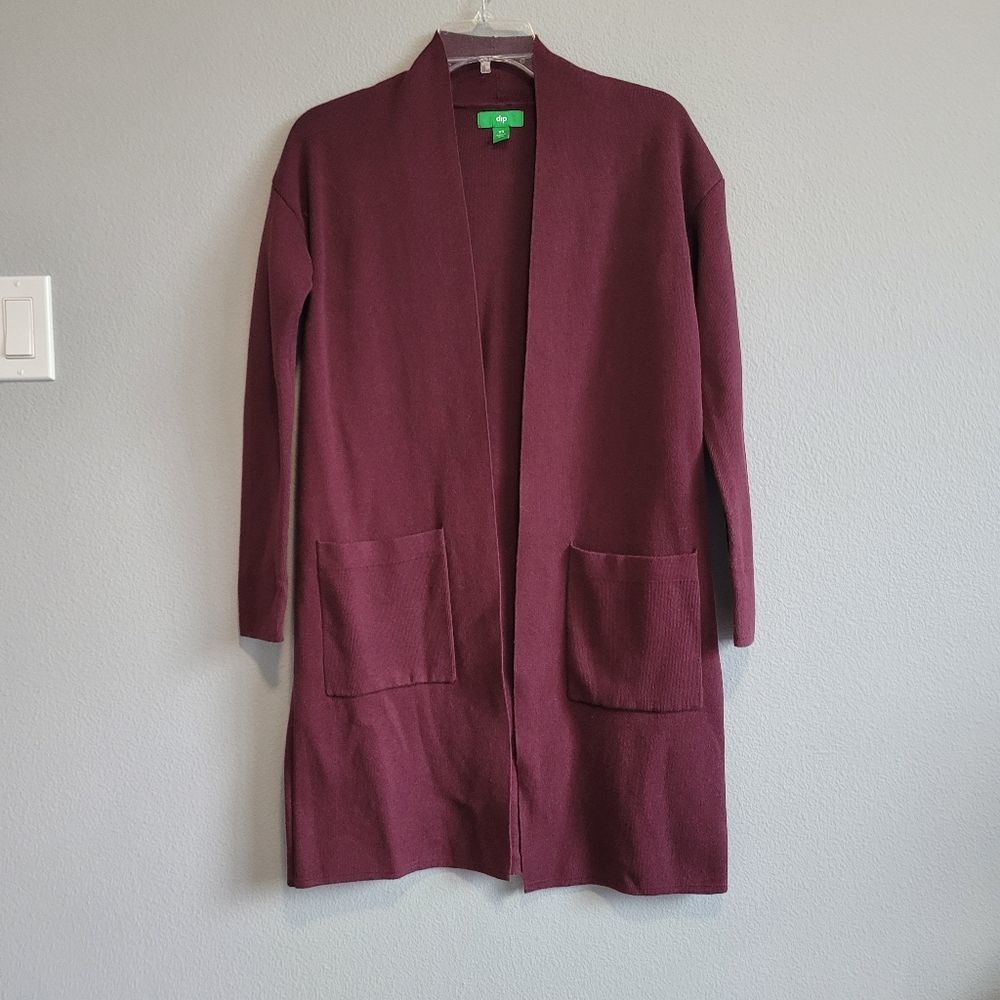 Dip Maroon Long Cardigan size xs